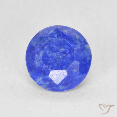 Lapis-lazuli Bleu vif naturelle Coupe roude, 0.74 ct, Opaque