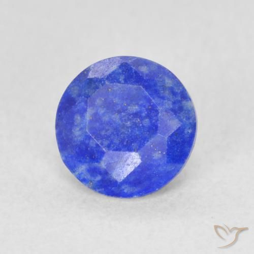 Lapis-lazuli Bleu vif naturelle Coupe roude, 0.74 ct, Opaque