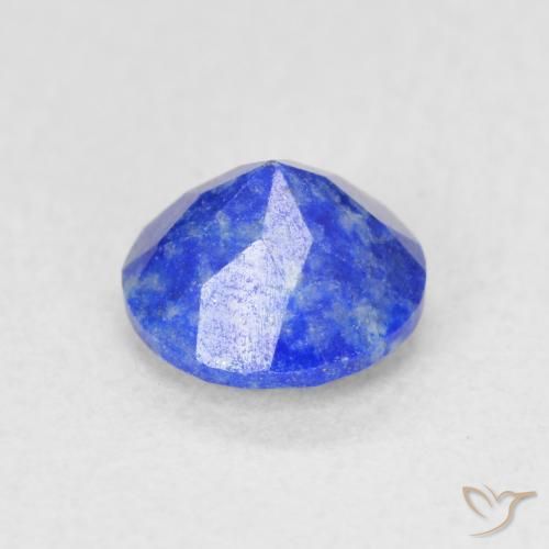 Lapis-lazuli Bleu vif naturelle Coupe roude, 0.74 ct, Opaque
