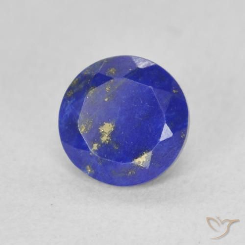 Lapis-lazuli Bleu moyen naturelle Coupe roude, 0.90 ct, Opaque