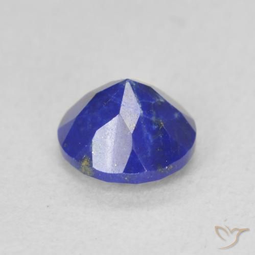 Lapis-lazuli Bleu moyen naturelle Coupe roude, 0.90 ct, Opaque