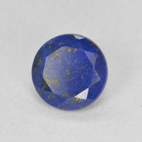 Lapis-lazuli Bleu électrique naturelle Coupe roude, 0.88 ct, Opaque