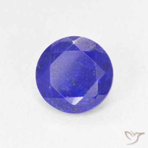 Lapis-lazuli Bleu marine intense naturelle Coupe roude, 0.84 ct, Opaque