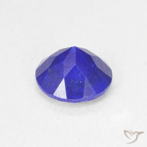 Lapis-lazuli Bleu marine intense naturelle Coupe roude, 0.84 ct, Opaque
