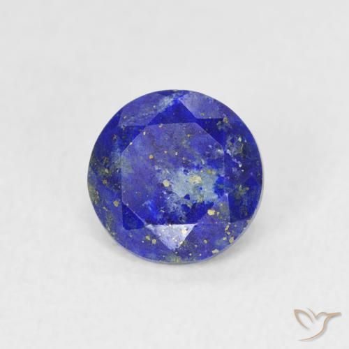 Lapis-lazuli Bleu moyen naturelle Coupe roude, 0.75 ct, Opaque
