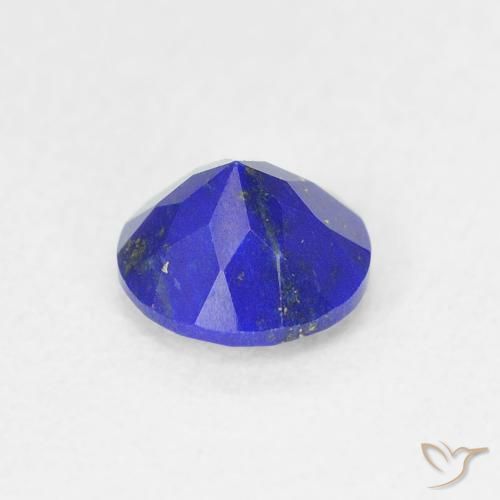 Lapis-lazuli bleue naturelle coupe roude, 0,83 ct, opaque