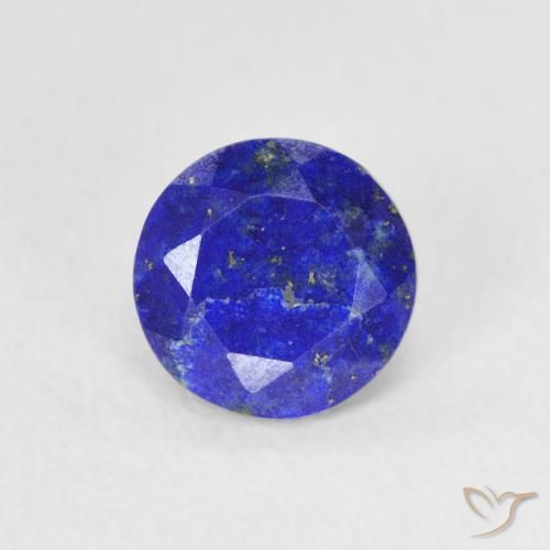 Lapis-lazuli Bleu électrique naturelle Coupe roude, 0.80 ct, Opaque