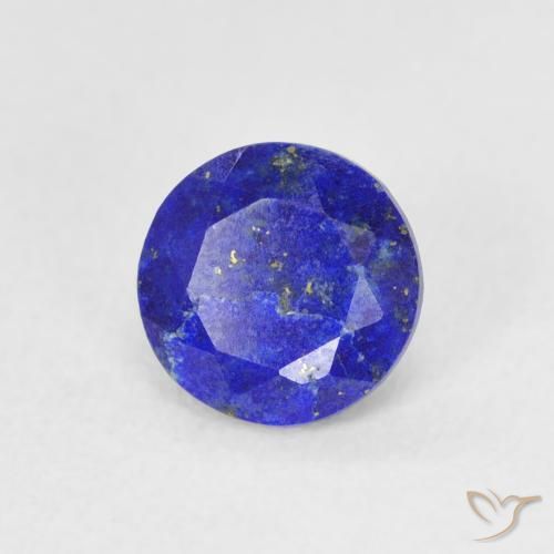 Lapis-lazuli Bleu électrique naturelle Coupe roude, 0.80 ct, Opaque