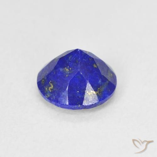 Lapis-lazuli Bleu électrique naturelle Coupe roude, 0.80 ct, Opaque