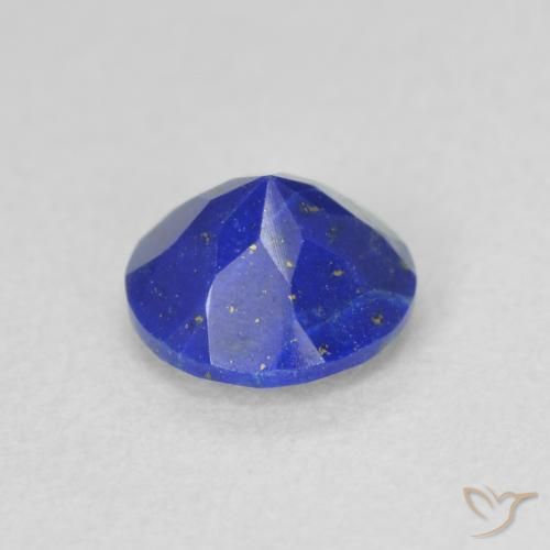 Lapis-lazuli Bleu vif naturelle Coupe roude, 0.79 ct, Opaque