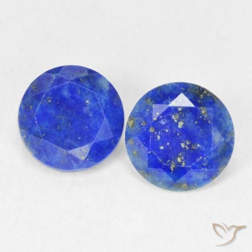 Achetez naturel 1.56ct Bleu azur profond Lapis-lazuli gems, Coupe roude, En provenance Afghanistan chez GemSelect. En stock, livraison internationale!