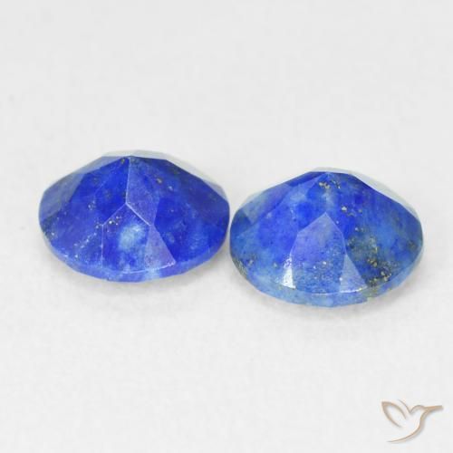 Achetez naturel 1.56ct Bleu azur profond Lapis-lazuli gems, Coupe roude, En provenance Afghanistan chez GemSelect. En stock, livraison internationale!