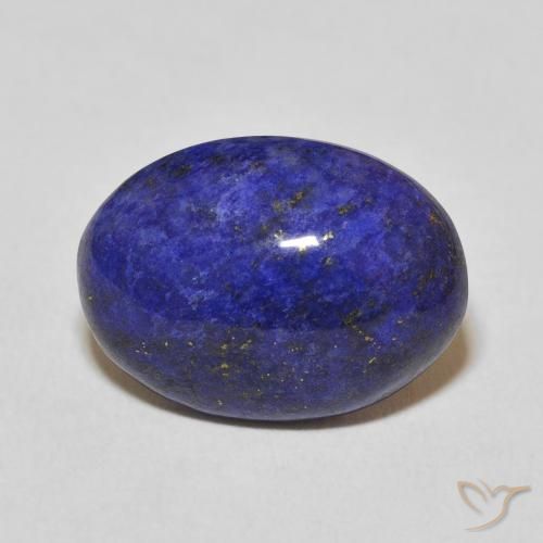 Lapis-lazuli bleue naturelle coupe ovale, 9,50 ct, opaque
