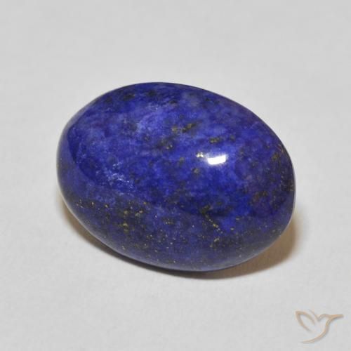 Lapis-lazuli bleue naturelle coupe ovale, 9,50 ct, opaque