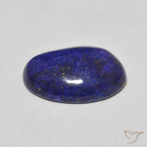 Lapis-lazuli bleue naturelle coupe ovale, 9,50 ct, opaque