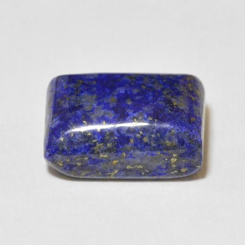 Lapis-lazuli Bleu foncé naturelle Baquette, 9.14 ct, Opaque