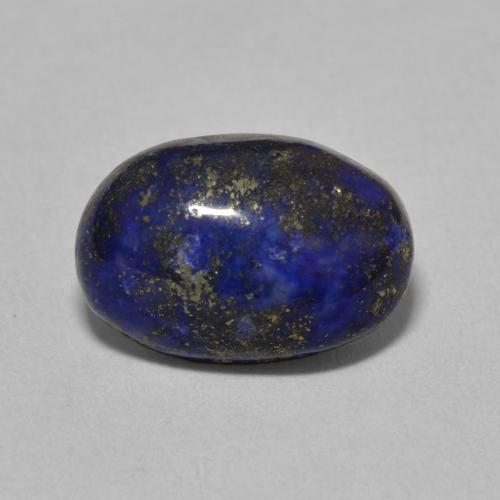 Lapis-lazuli bleue naturelle coupe ovale, 6,77 ct, opaque