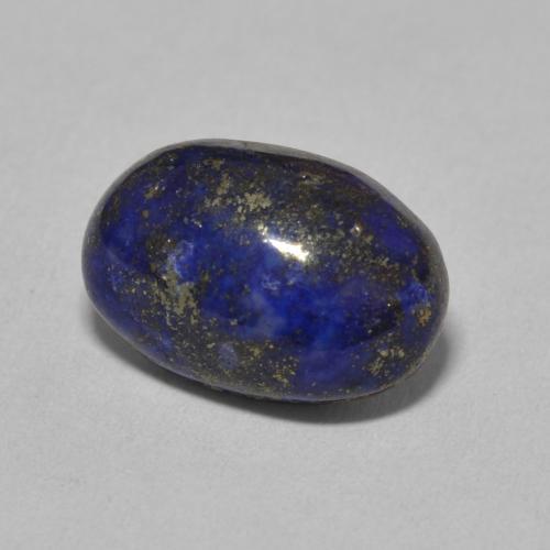 Lapis-lazuli bleue naturelle coupe ovale, 6,77 ct, opaque