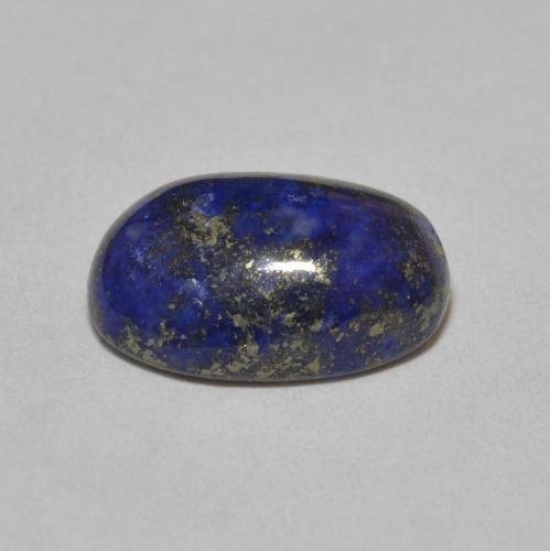 Lapis-lazuli bleue naturelle coupe ovale, 6,77 ct, opaque