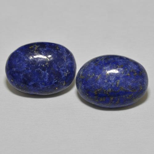 19.20ctw Naturel Bleu foncé Lapis-lazuli, ovale, Opaque