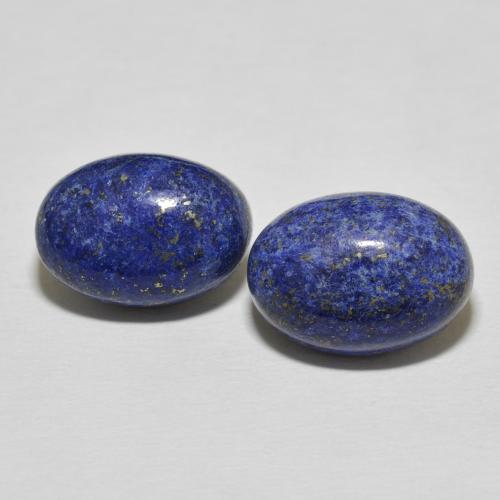 20.03ctw Naturel Bleu foncé Lapis-lazuli, ovale, Opaque