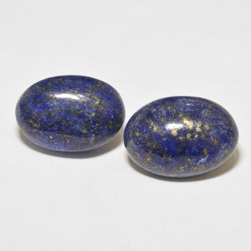 19.43ctw Naturel Bleu foncé Lapis-lazuli, ovale, Opaque