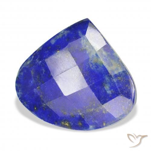 Lapis-lazuli Bleu foncé naturelle En forme de poire, 22.58 ct, Opaque