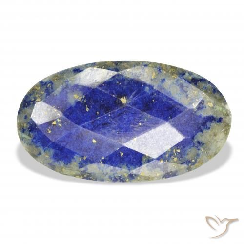 31.34ct Naturel Bleu marine Lapis-lazuli, ovale, Opaque