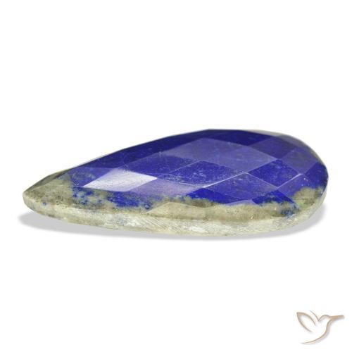 Lapis-lazuli Bleu marine naturelle En forme de poire, 34.99 ct, Opaque