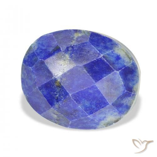 Lapis-lazuli Bleu foncé naturelle ovale, 25.71 ct, Opaque