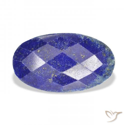 Lapis-lazuli Bleu marine naturelle ovale, 19.56 ct, Opaque