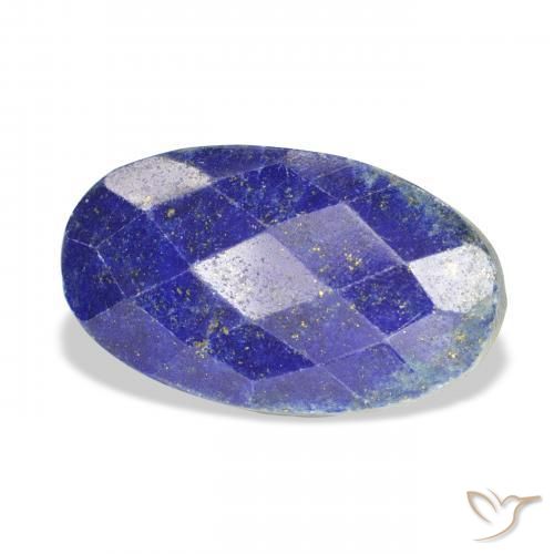 Lapis-lazuli Bleu marine naturelle ovale, 19.56 ct, Opaque