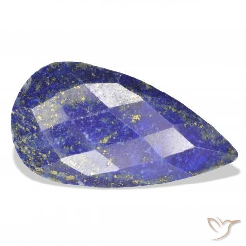 Lapis-lazuli Bleu marine naturelle En forme de poire, 22.37 ct, Opaque