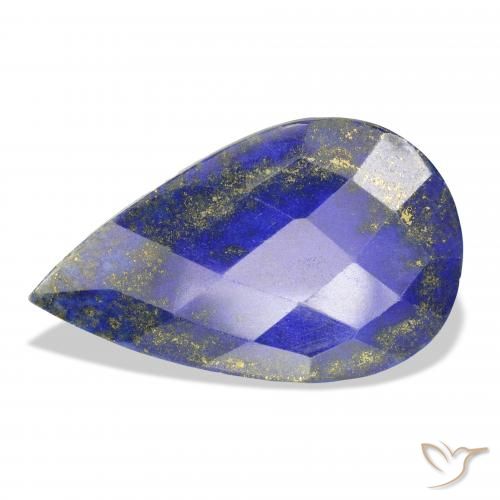 31.55ct Naturel Bleu égyptien profond Lapis-lazuli, En forme de poire, Opaque