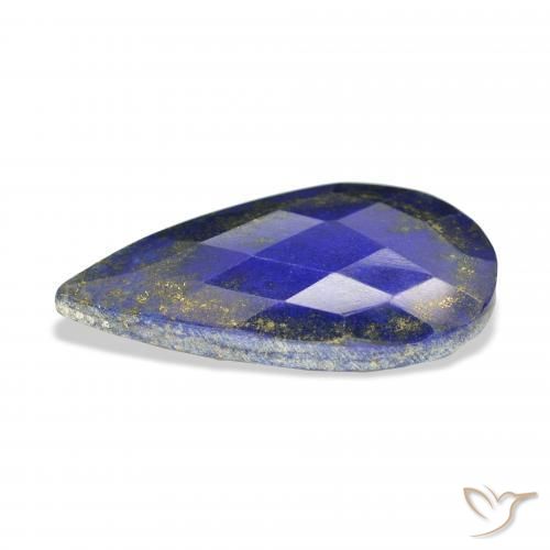 Lapis-lazuli Bleu égyptien profond naturelle En forme de poire, 31.55 ct, Opaque