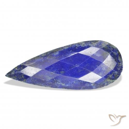 37.94ct Naturel Bleu foncé Lapis-lazuli, En forme de poire, Opaque