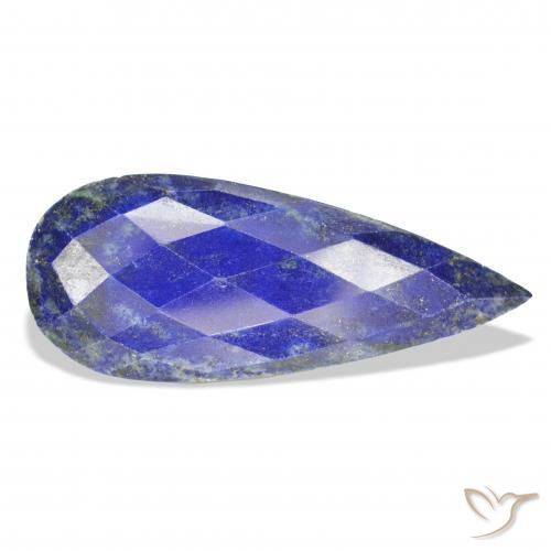Lapis-lazuli Bleu foncé naturelle En forme de poire, 37.94 ct, Opaque