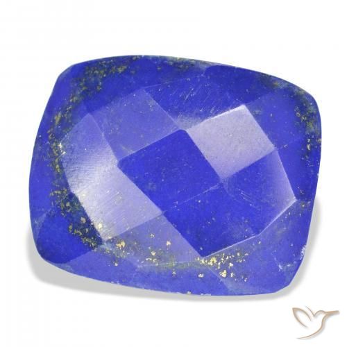 Lapis-lazuli Bleu égyptien profond naturelle Coussin, 17.74 ct, Opaque