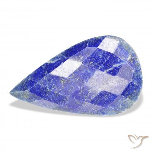 34.77ct Naturel Bleu moyen Lapis-lazuli, En forme de poire, Opaque