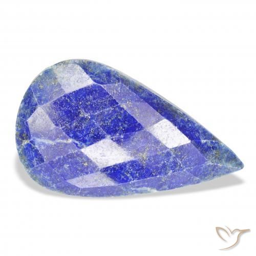 Lapis-lazuli Bleu moyen naturelle En forme de poire, 34.77 ct, Opaque
