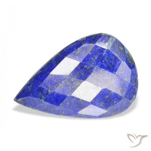 19.59ct Naturel Bleu moyen Lapis-lazuli, En forme de poire, Opaque