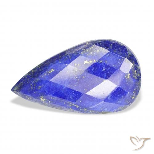 26.02ct Naturel Bleu moyen Lapis-lazuli, En forme de poire, Opaque