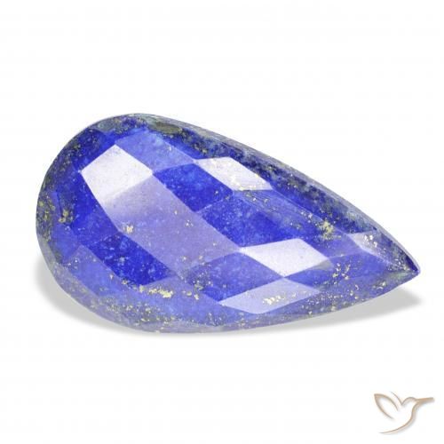 Lapis-lazuli Bleu moyen naturelle En forme de poire, 26.02 ct, Opaque