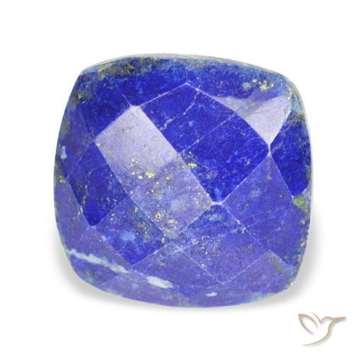 Lapis-lazuli Bleu moyen naturelle Coussin, 10.36 ct, Opaque