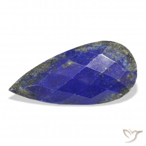 33.37ct Naturel Bleu marine Lapis-lazuli, En forme de poire, Opaque