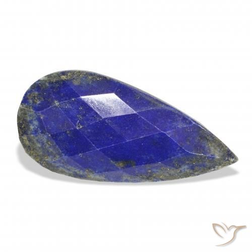 Lapis-lazuli Bleu marine naturelle En forme de poire, 33.37 ct, Opaque
