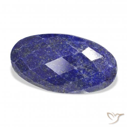 Lapis-lazuli Bleu foncé naturelle ovale, 35.60 ct, Opaque