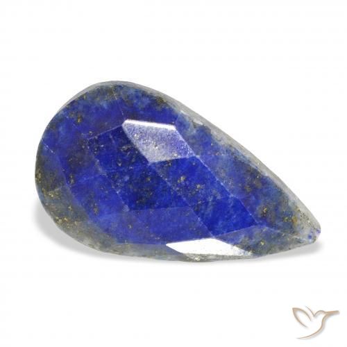 Lapis-lazuli Bleu foncé naturelle En forme de poire, 18.64 ct, Opaque