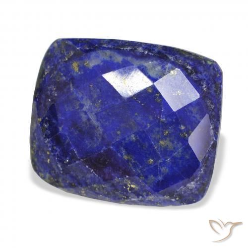 Lapis-lazuli Bleu égyptien profond naturelle Coussin, 32.55 ct, Opaque