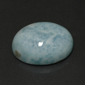 Larimar vert naturelle coupe ovale, 8,85 ct, opaque